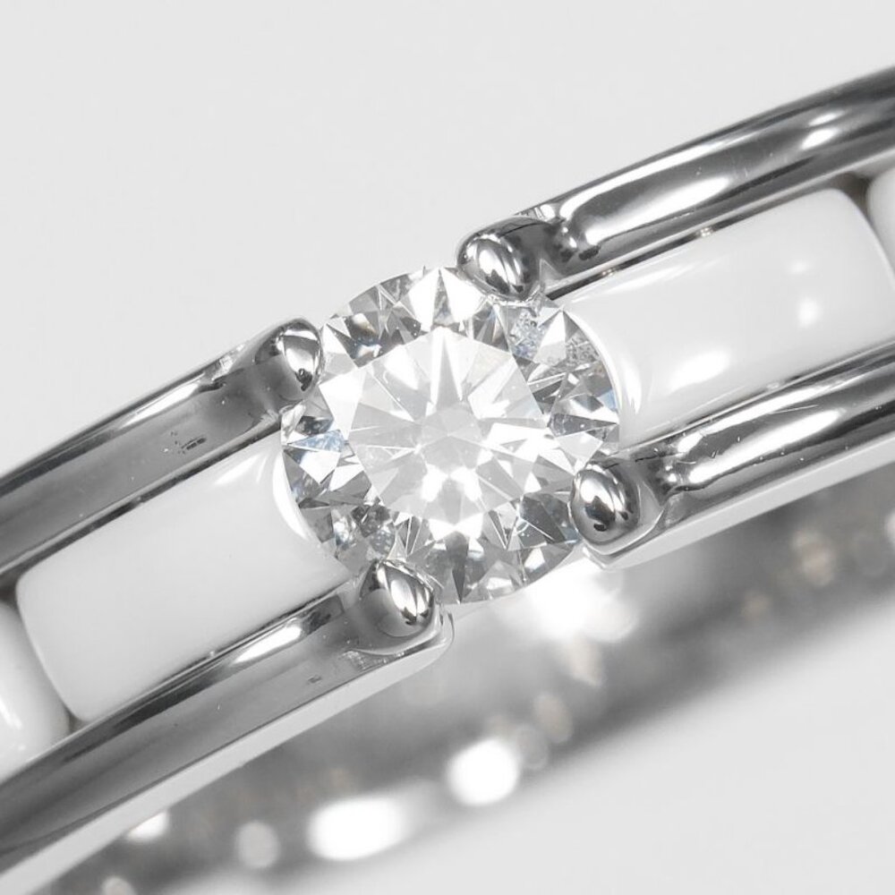 Chanel Ultra Small Gold Diamond Ceramic Ring - Picture 4 of 9